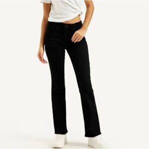Levi’s 315 Shaping Bootcut Jeans 31 / 12 Black Stretch Mid Rise